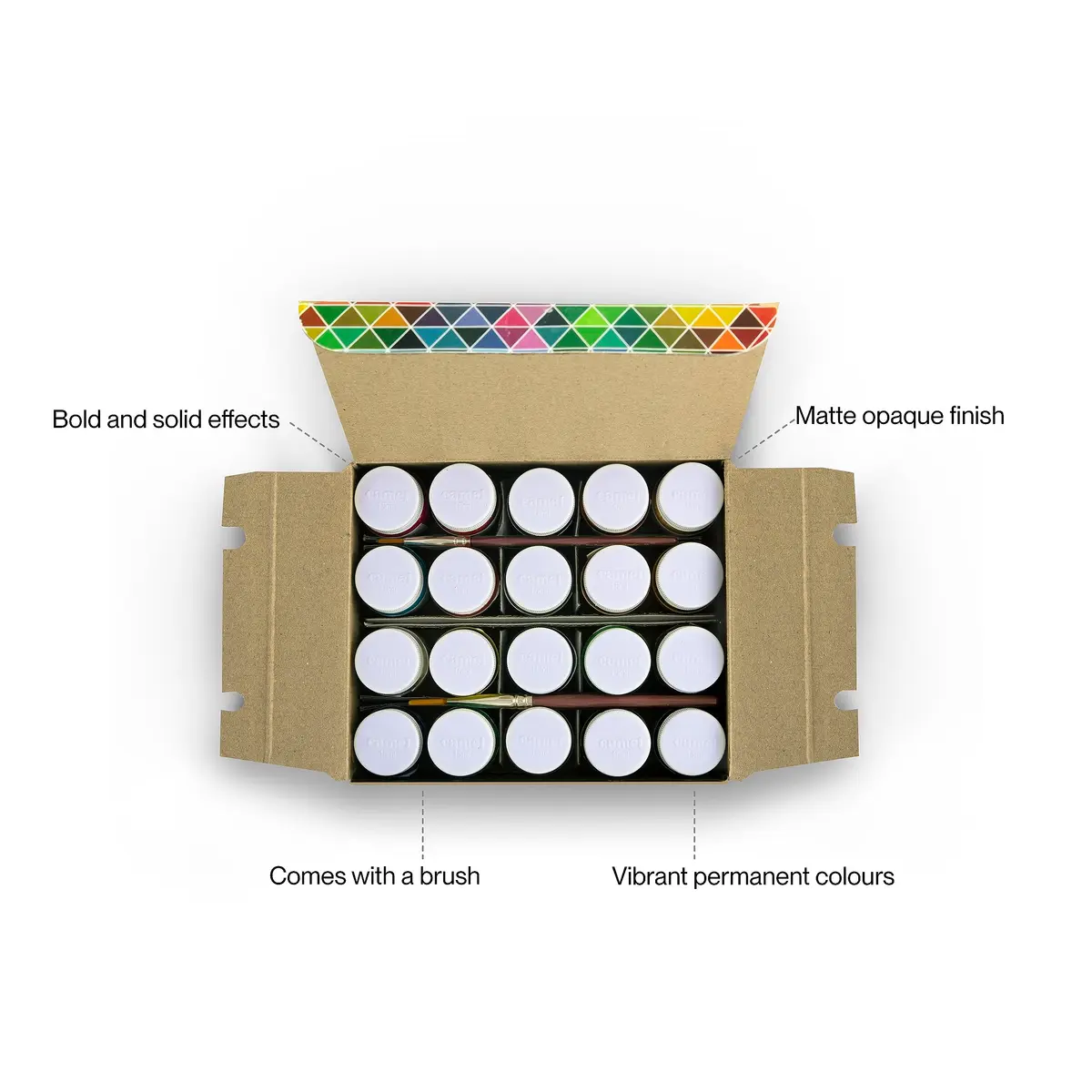 Camel Poster Colour Set - 20 Shades (Multicolor) | Vibrant Water & Oil Paints for Beginners - view 6