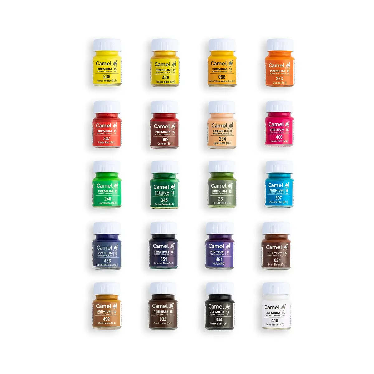 Camel Poster Colour Set - 20 Shades (Multicolor) | Vibrant Water & Oil Paints for Beginners - view 2