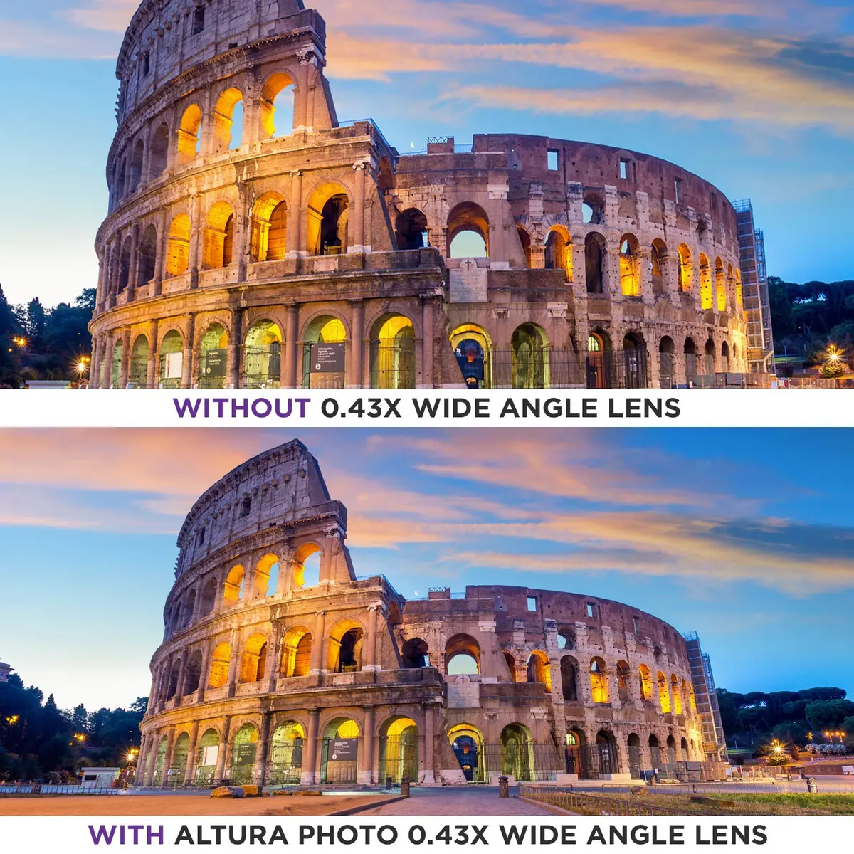 Altura Photo 55mm Wide Angle Lens with Macro | 0.43x Expansion for Nikon & Sony Cameras - view 6