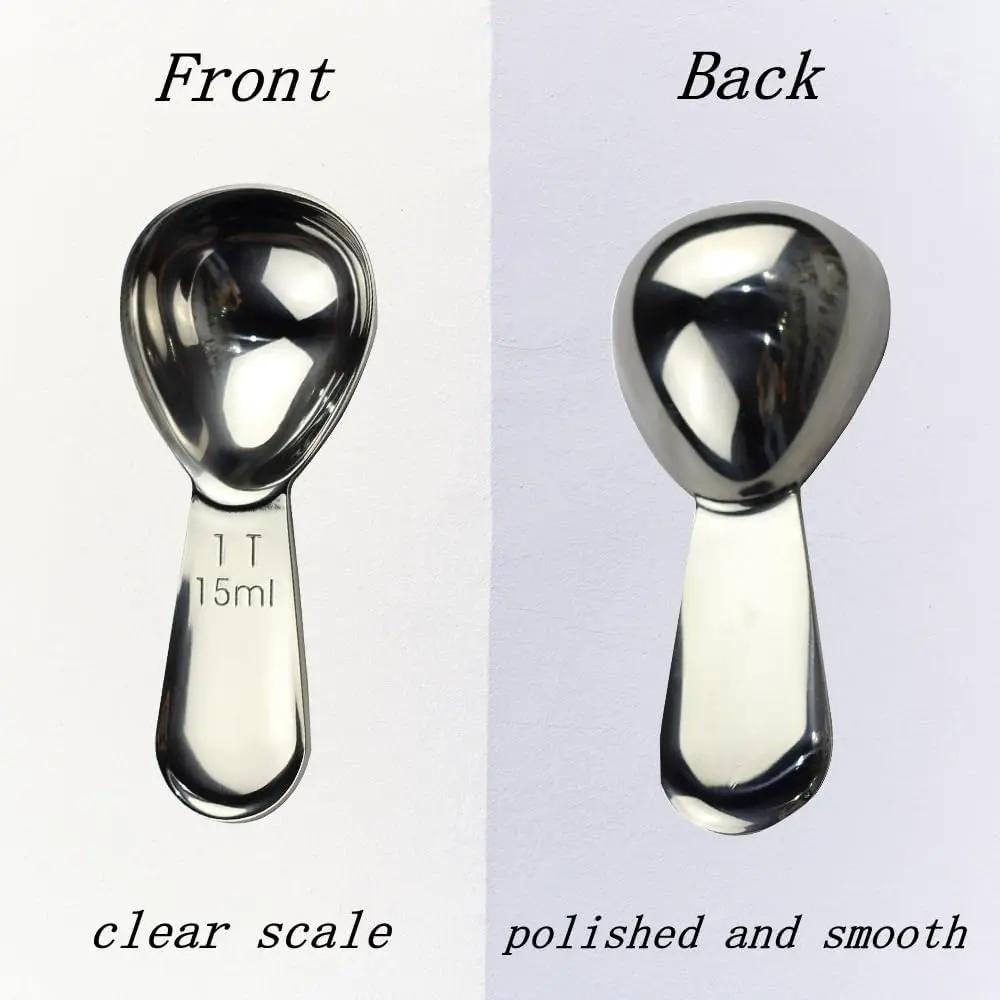 CoaGu 2 Pack 15ml Stainless Steel Coffee Measuring Spoons | Accurate Ground Coffee Measurement - view 5