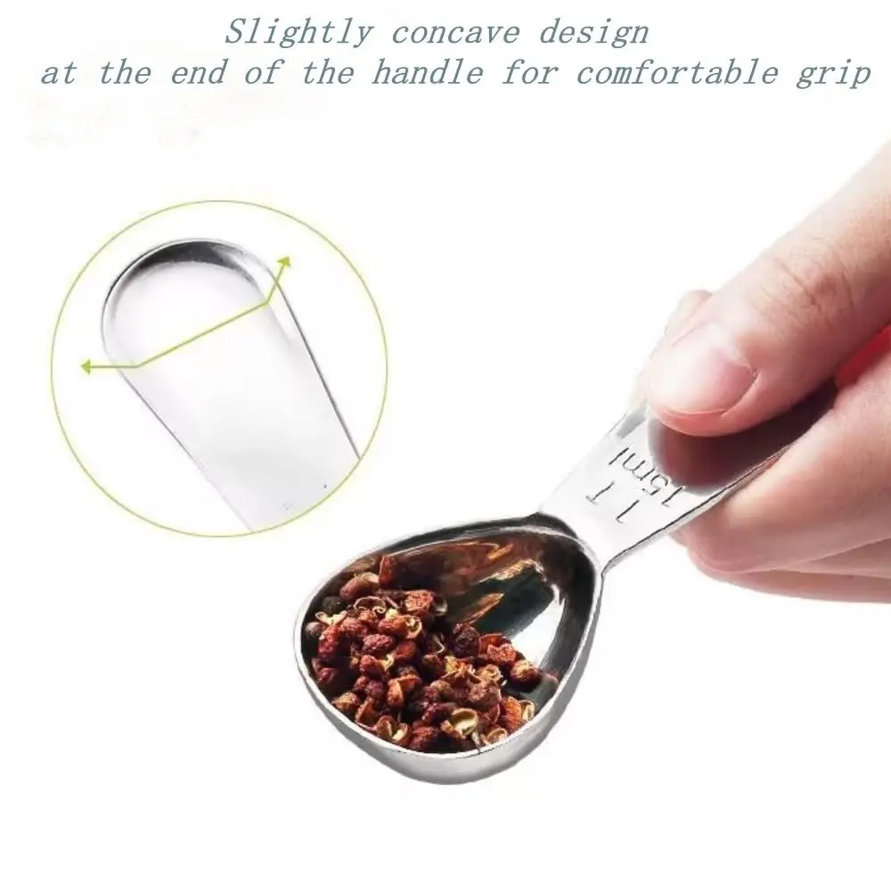 CoaGu 2 Pack 15ml Stainless Steel Coffee Measuring Spoons | Accurate Ground Coffee Measurement - view 6