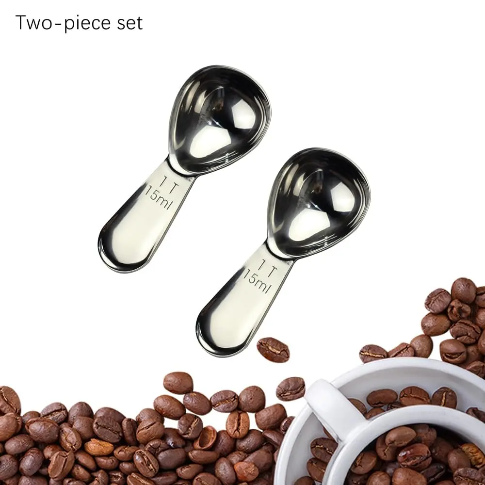 CoaGu 2 Pack 15ml Stainless Steel Coffee Measuring Spoons | Accurate Ground Coffee Measurement - view 8