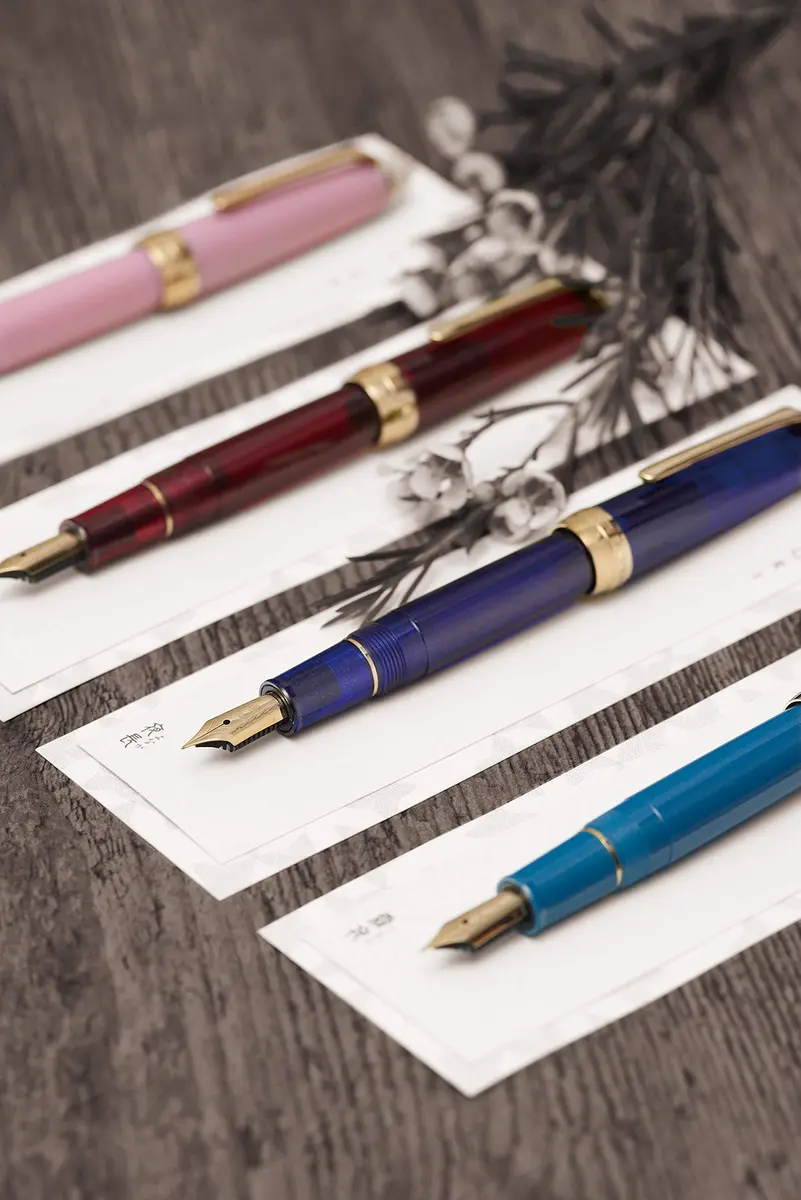 Sailor Four Seasons Weave Fountain Pen, Moon and Night Water Frost Night, Fine Point, 17mm (0.7in) Diameter - view 5