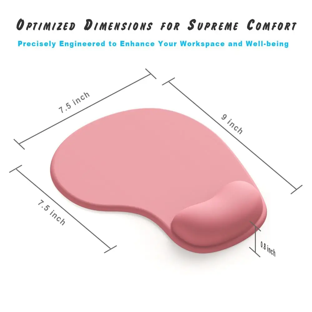 DEMON CHEST Office Mousepad with Gel Wrist Support | Ergonomic Gaming Desk Mat for Laptop (7.5 in x 9 in) - view 7