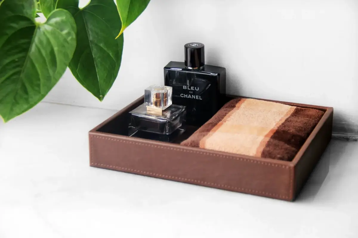 HofferRuffer Decorative Vanity Tray 25.9cm x 21.3cm x 4.6cm | Organize Your Space with Style - view 5