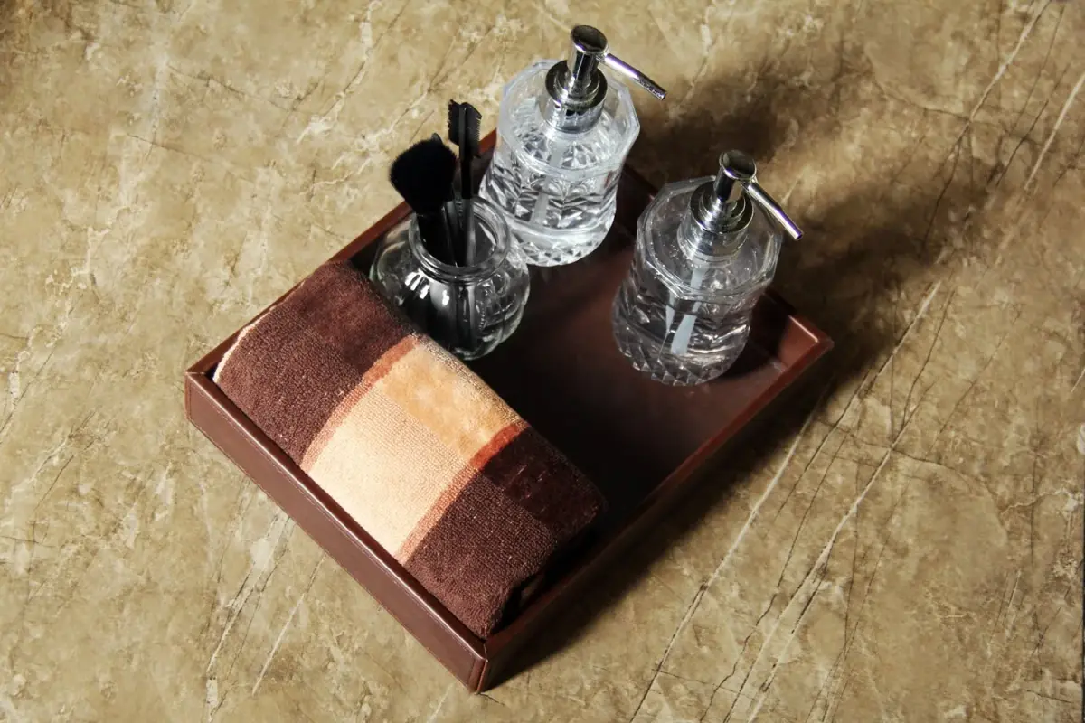 HofferRuffer Decorative Vanity Tray 25.9cm x 21.3cm x 4.6cm | Organize Your Space with Style - view 4