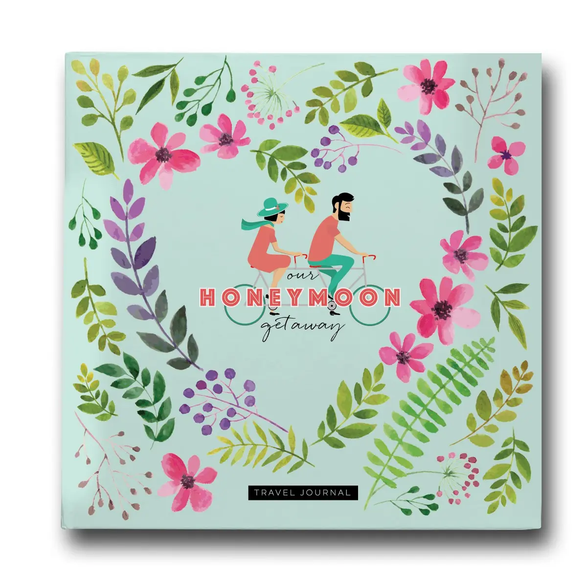 Pillow & Toast Honeymoon Travel Journal 8 x 8 inches | Memory Album for Couples & Anniversary - main product image