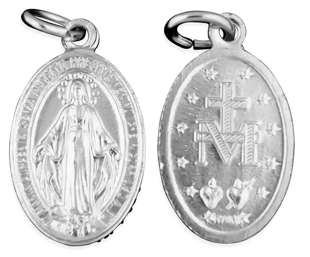Venerare Aluminum Miraculous Medals - 24mm Silver (Pack of 10) | Religious Education & Prayer Group Supplies - main product image