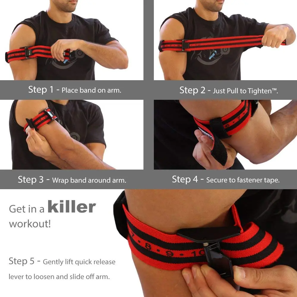 BFR BANDS PRO X Occlusion Bands – 2 Pack, 2 Inch Wide | Blood Flow Restriction for Arms & Legs - view 5