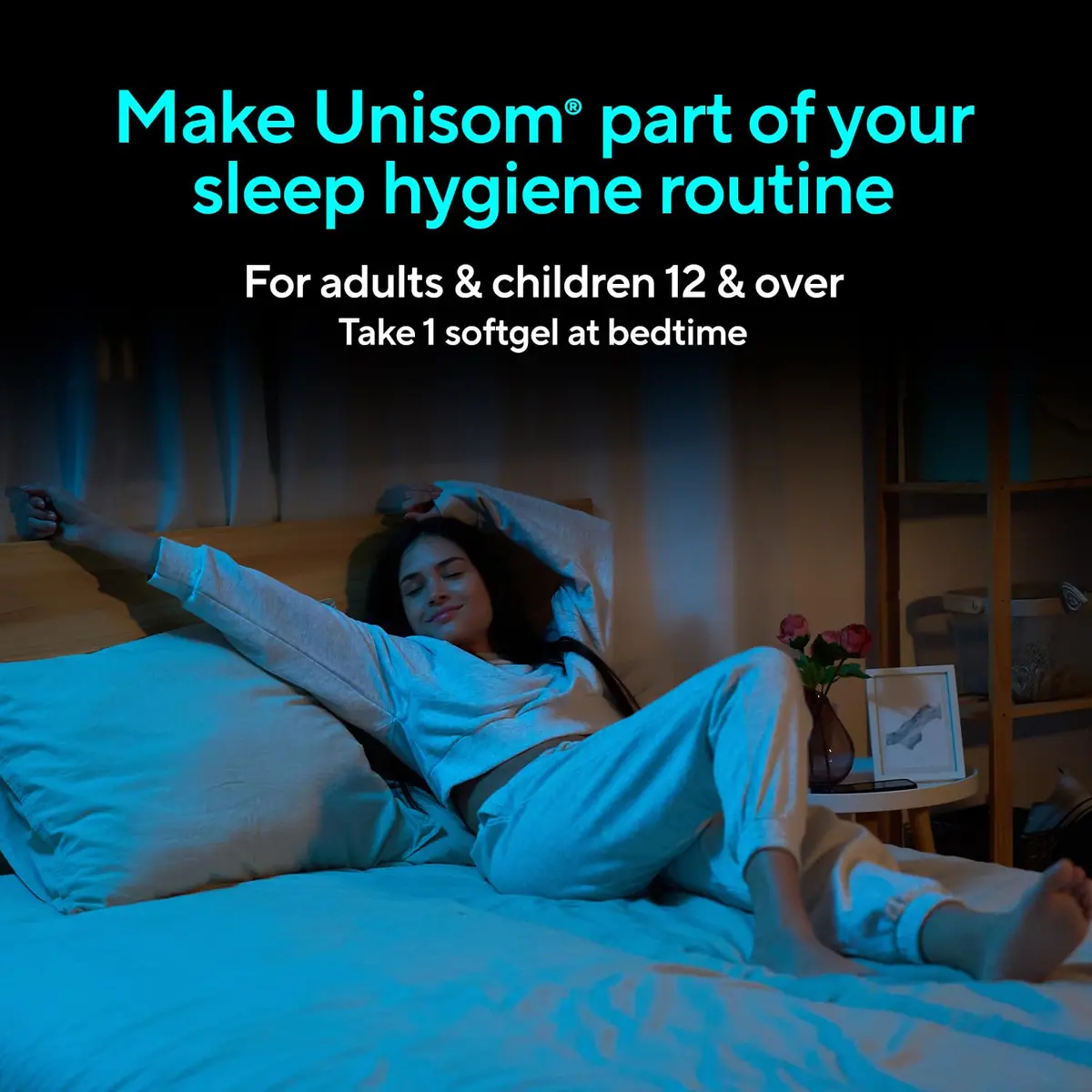 Unisom SleepGels Nighttime Sleep Aid Capsules 50mg | Non-Habit-Forming Sleep Support for Adults - view 7