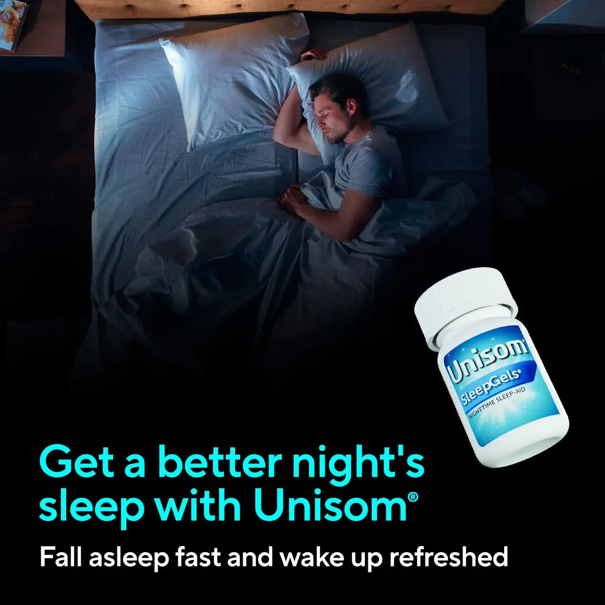 Unisom SleepGels Nighttime Sleep Aid Capsules 50mg | Non-Habit-Forming Sleep Support for Adults - view 3