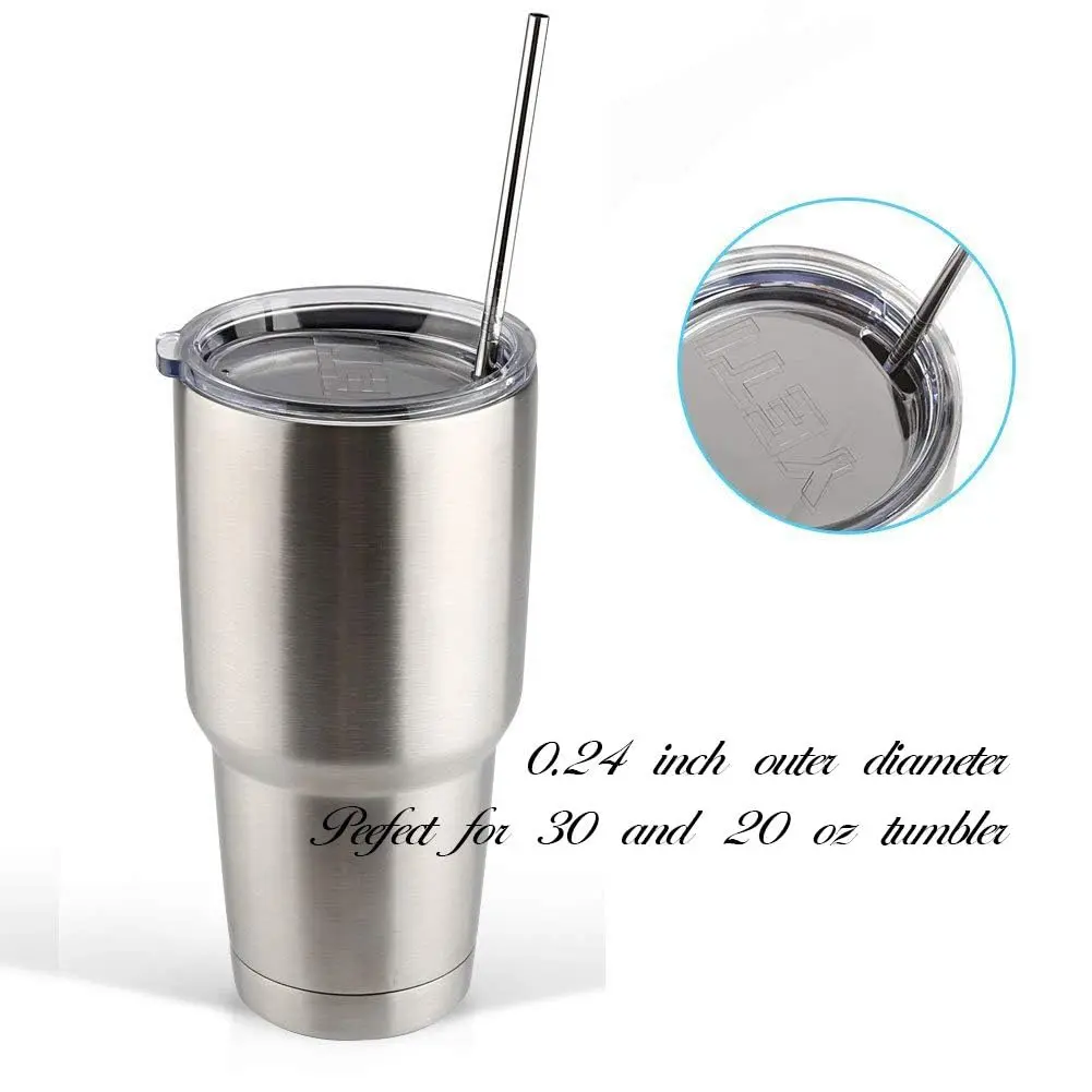 HuaQi Stainless Steel Drinking Straws 10.5'' | Reusable & Eco-Friendly (70-120 chars) - view 3