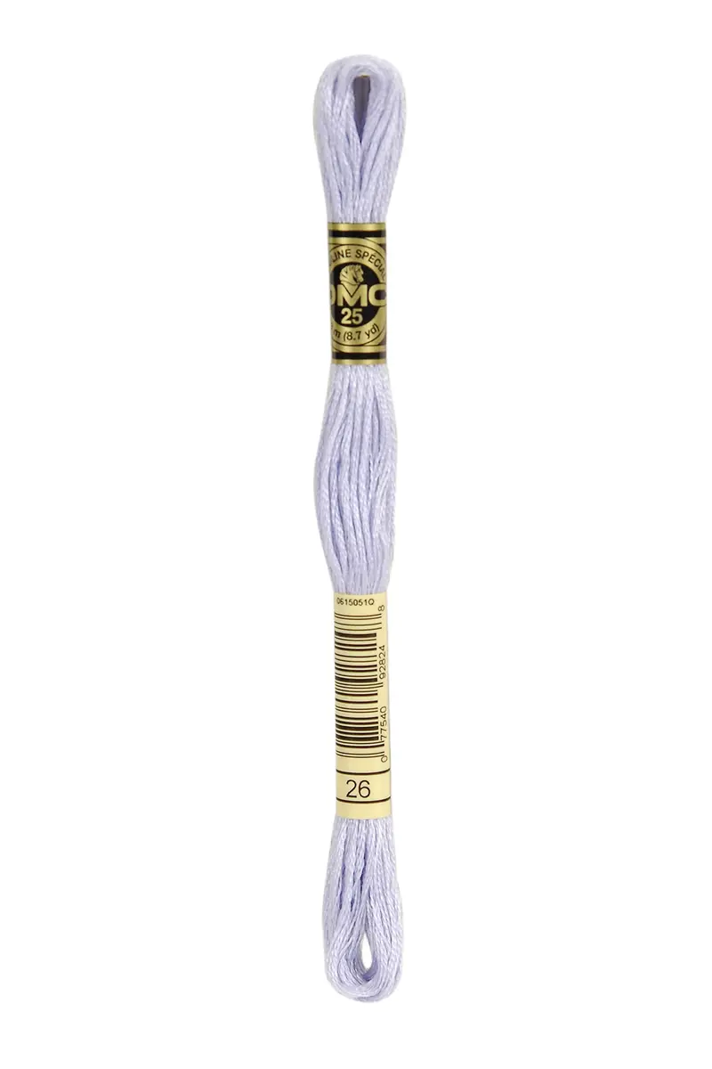 DMC 6-Strand Embroidery Cotton 8.7yd - Pale Lavender | Long Staple, Sheen, Washable (70-120 chars) - main product image