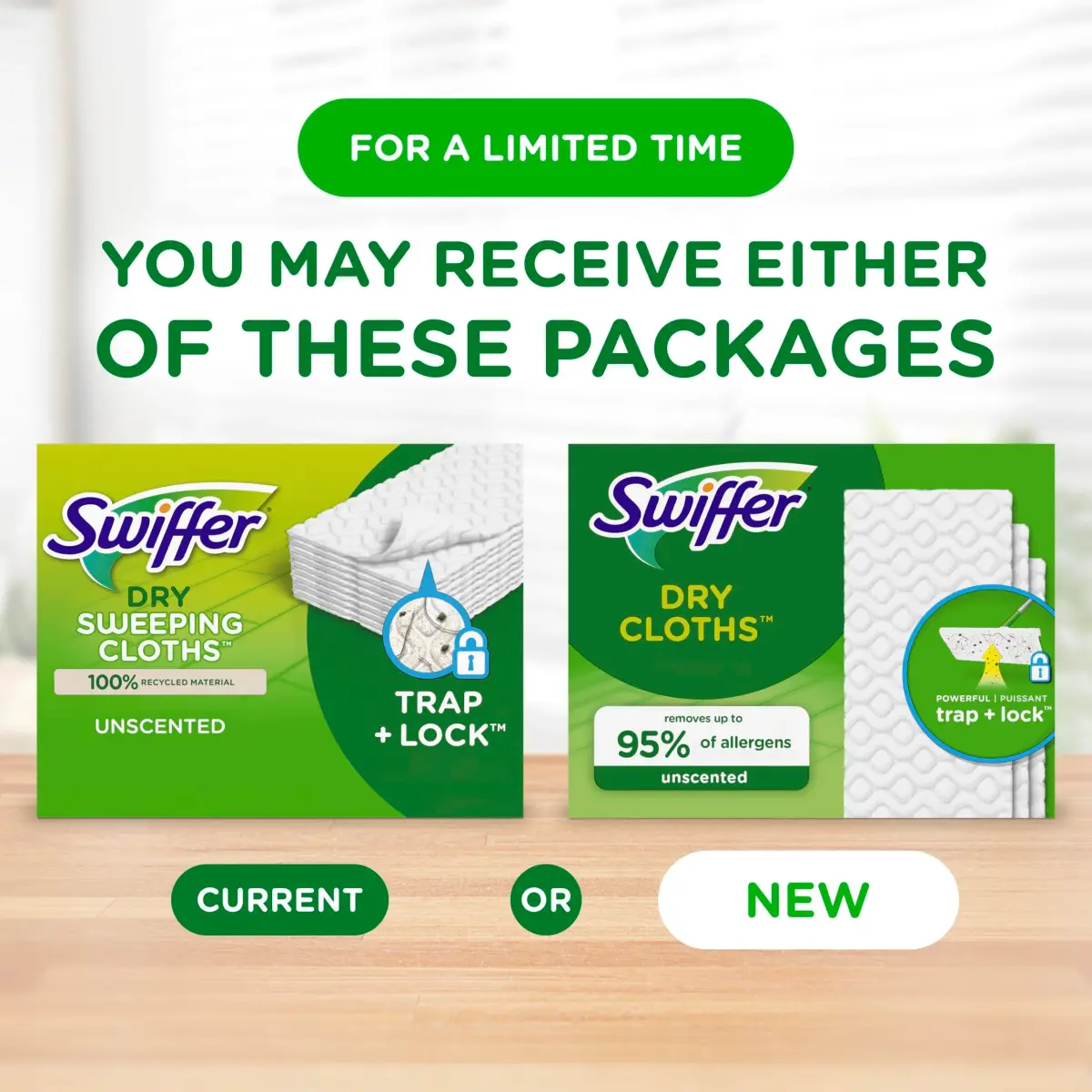 Swiffer Sweeper Dry Sweeping Pad Refills, 52 Count (1.1 kg) | Traps & Locks Dirt, Hair, Pet Dander - view 2