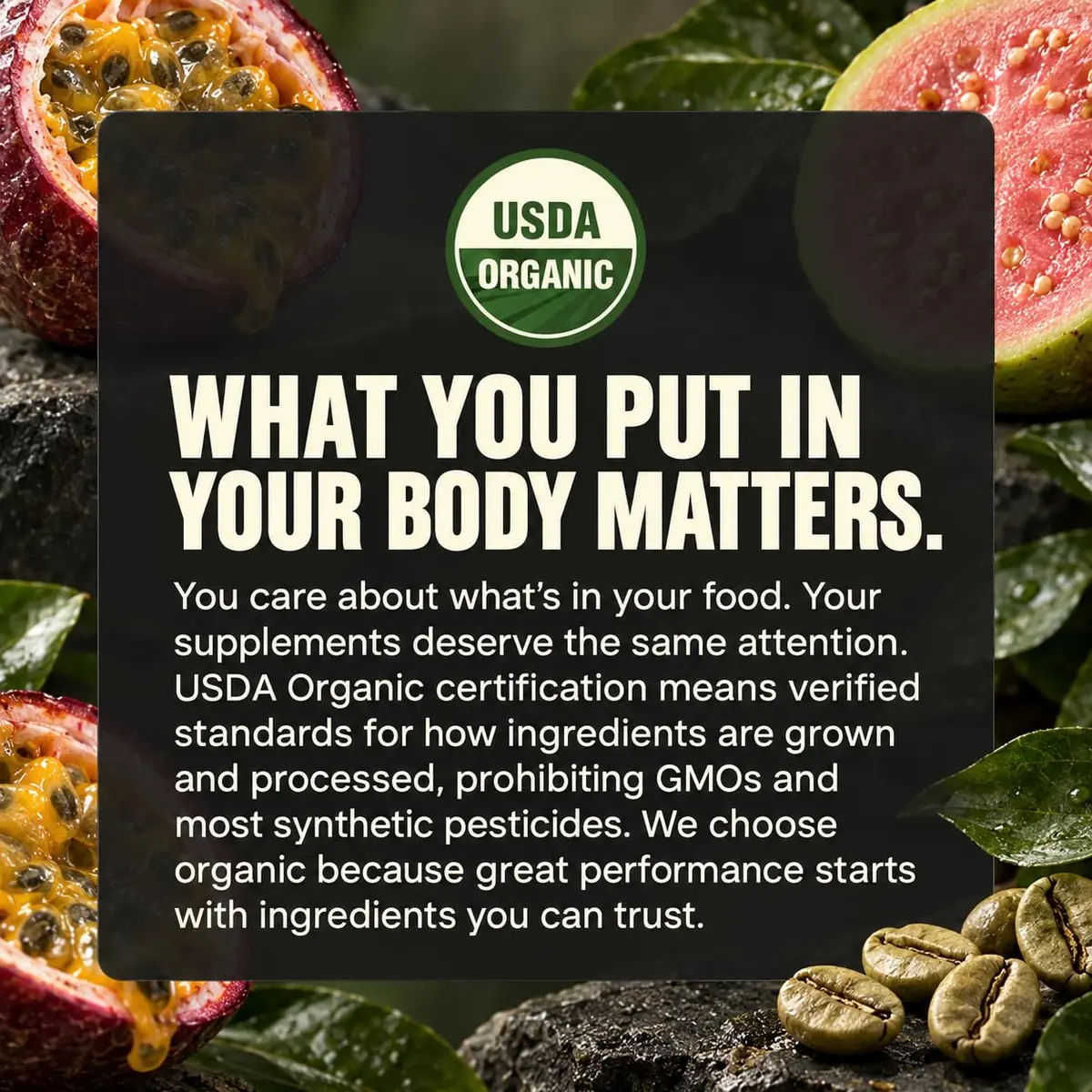 Organic Muscle Pre Workout Powder, Passionfruit Guava | USDA Organic, Vegan, Low Caffeine for Endurance - view 9