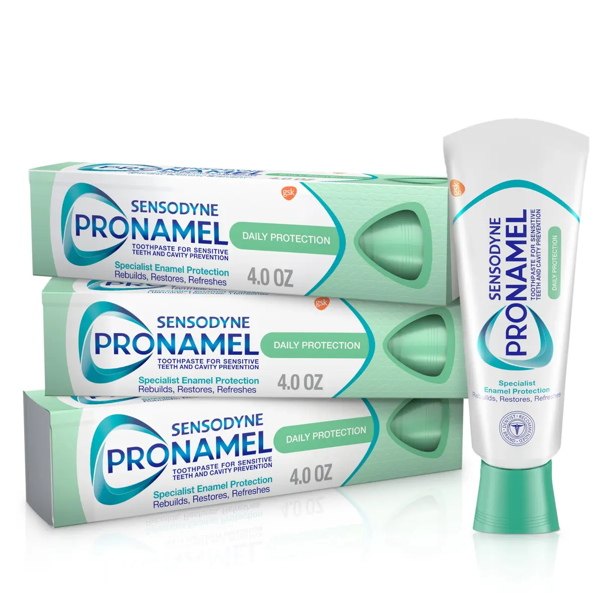 Sensodyne PRONAMEL Daily Protection Enamel Toothpaste 4 oz | Protects Sensitive Teeth & Rebuilds Enamel - main product image