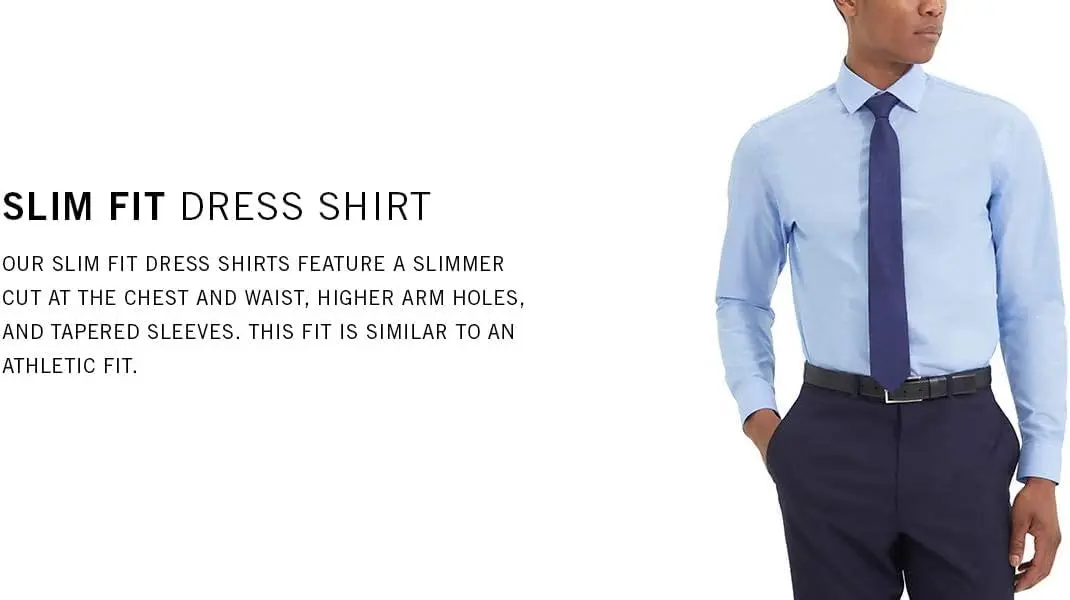 Kenneth Cole Unlisted Men's Dress Shirt Slim Fit Solid Light Blue 17"-17.5" Neck 36"-37" Sleeve - view 6