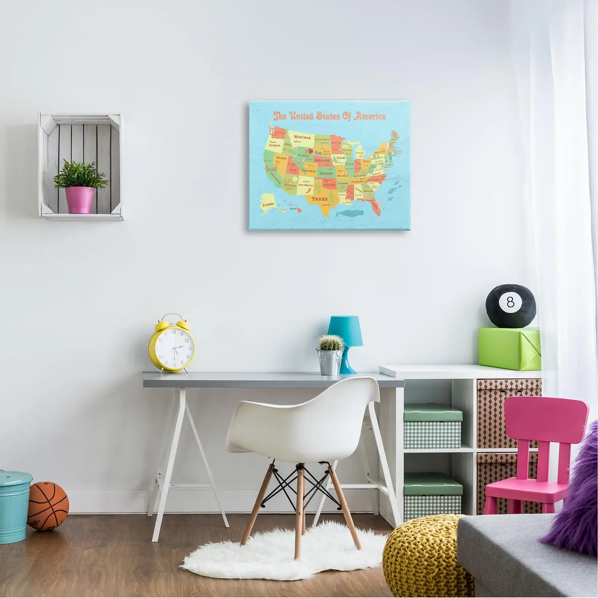 Stupell Industries USA Kids Map Comic Canvas Wall Art 30"L x 24"W | Ready to Hang, Made in USA - view 3