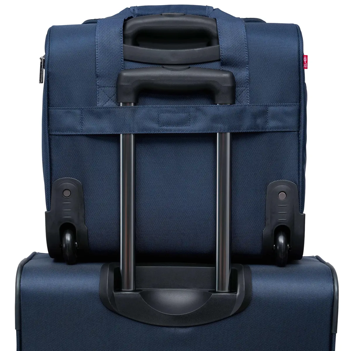 TPRC 15" Smart Underseat Carry-On Luggage with USB Charging Port, Navy Blue | Compact Airline-Approved Travel Bag - view 6