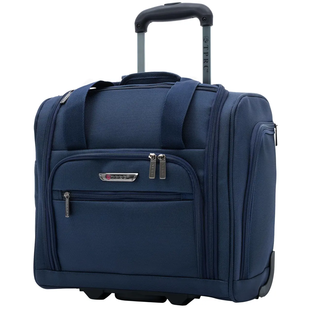 TPRC 15" Smart Underseat Carry-On Luggage with USB Charging Port, Navy Blue | Compact Airline-Approved Travel Bag - view 2