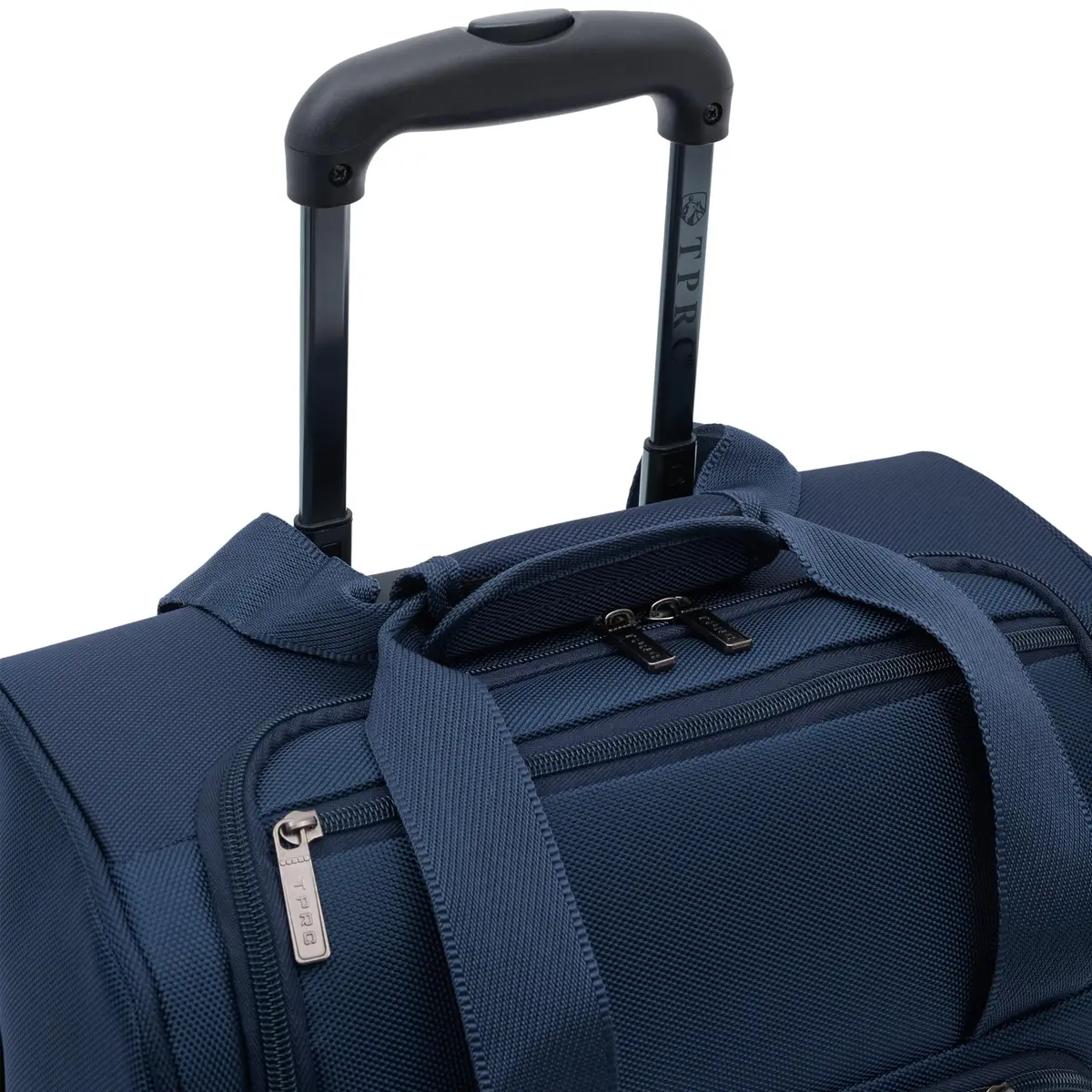 TPRC 15" Smart Underseat Carry-On Luggage with USB Charging Port, Navy Blue | Compact Airline-Approved Travel Bag - view 3