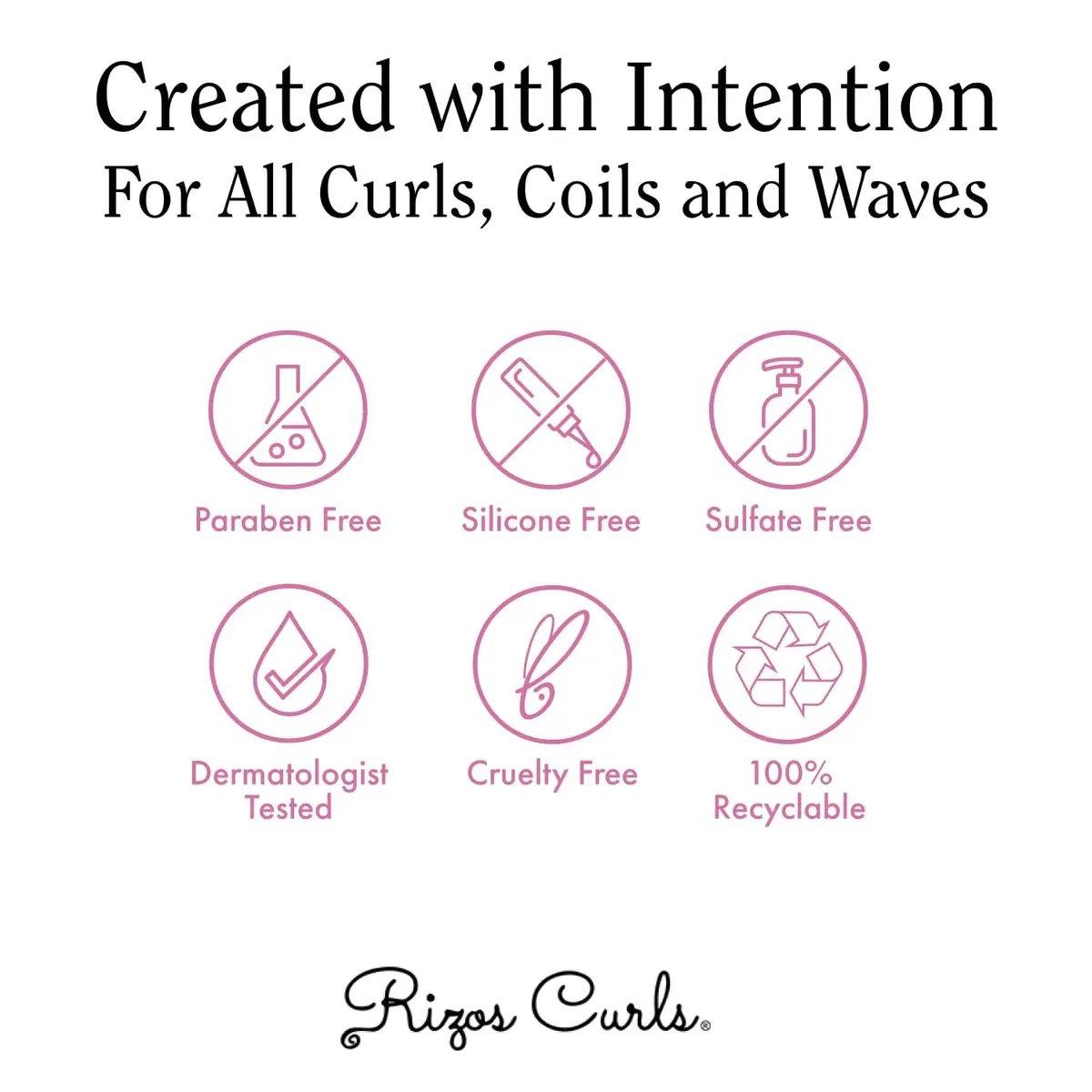 Rizos Curls Curl Defining Cream for Wavy, Curly, Coily Hair – Frizz Control, Defines, Softens, Moisturizes, Adds Shine for 1a–4c Hair Types – Sulfate & Paraben - view 7