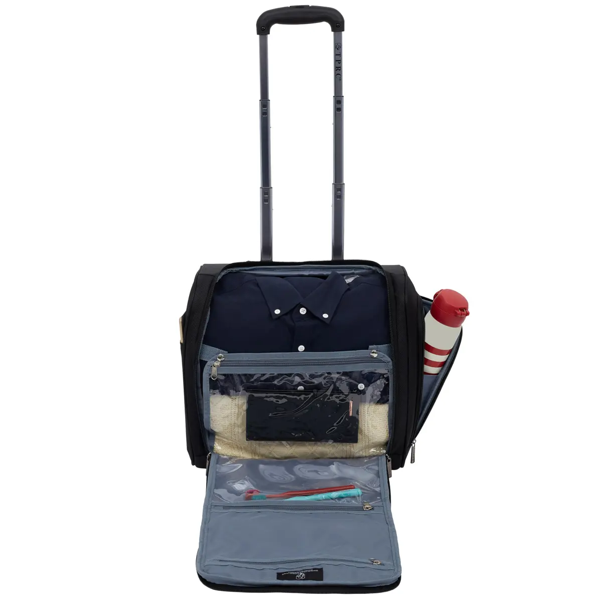 TPRC 15” Underseat Carry-On Luggage with USB Port | Airline Approved Compact Travel Bag (70-120c) - view 7