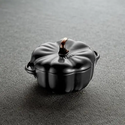 STAUB Ceramic 0.5-qt Petite Ceramic Pumpkin | Oven & Stove Safe up to 572°F, Decorative Pumpkin Dish - view 5