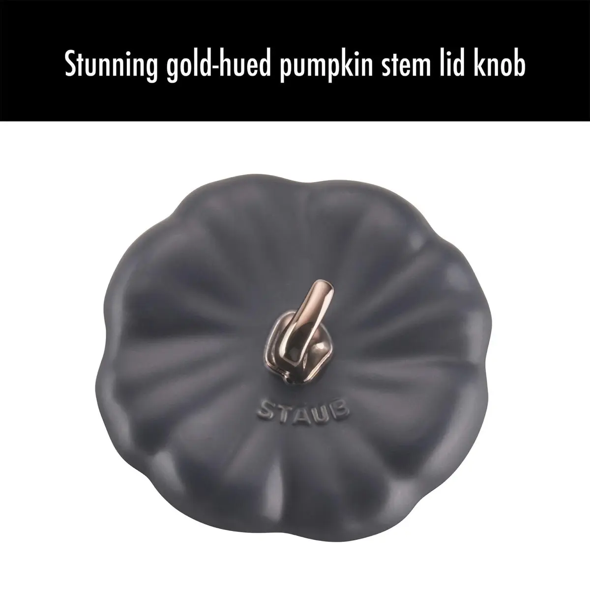 STAUB Ceramic 0.5-qt Petite Ceramic Pumpkin | Oven & Stove Safe up to 572°F, Decorative Pumpkin Dish - view 9