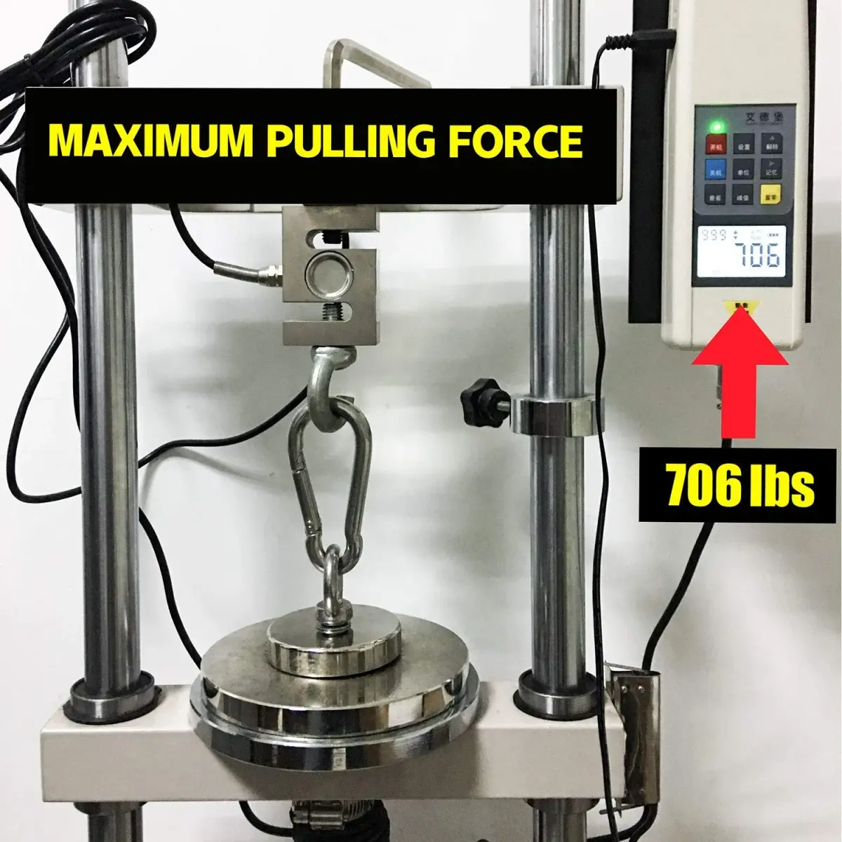 DIYMAG Fishing Magnet with Countersunk Hole 75mm (2.95") 650 LBS Pulling Force | Heavy Duty Neodymium Rare Earth Magnet for Lifting and Retrieval - view 8