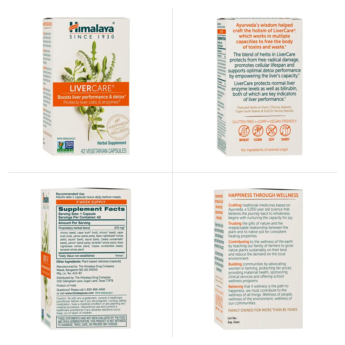 Himalaya LiverCare Herbal Liver Support Supplement 375 mg (42 Count) | Promotes Detox & Waste Elimination - view 6