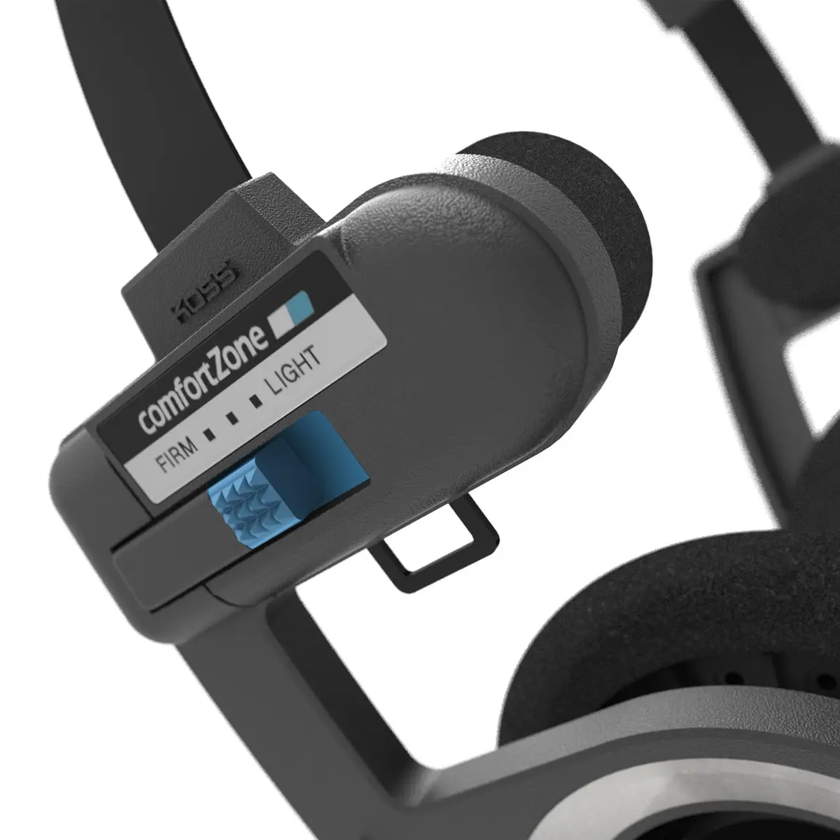 Koss Porta Pro with Microphone and Remote On-Ear Headphones | Wired Plug, Black/Silver - view 2