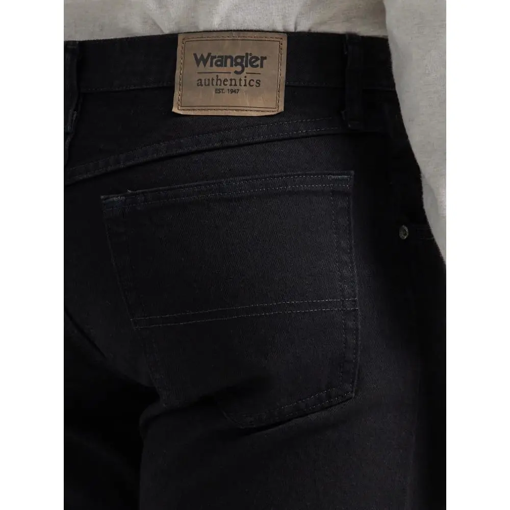 Wrangler Authentics Classic 5-pocket Relaxed Fit Cotton Jean, Black, 33W x 32L | Casual Comfort for Men - view 3
