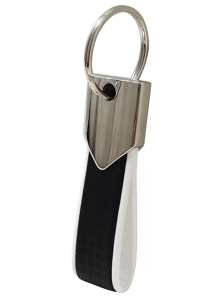 Abarth Official Key Ring, White Carbon | Authentic Sporty Car Accessory - view 2
