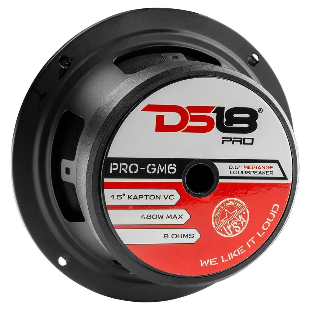 DS18 PRO-GM6 6.5" Midrange Loudspeaker 8 Ohm | 480W Max Power, 140W RMS, Premium Car Audio - view 3
