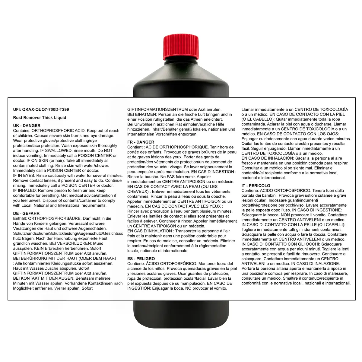JENOLITE Rust Remover Liquid 34 Fl Oz | Fast Acting, Industrial Strength, No Rinse, UK Brand - view 8