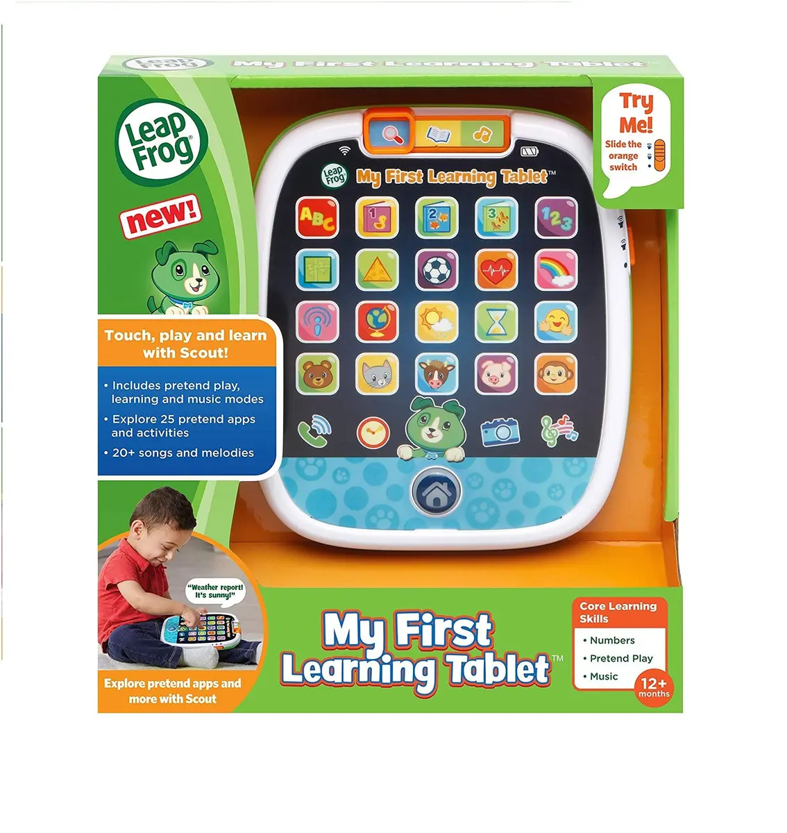 LeapFrog My First Learning Tablet, Scout | Light-Up Kids' Educational Touchscreen Device - view 3