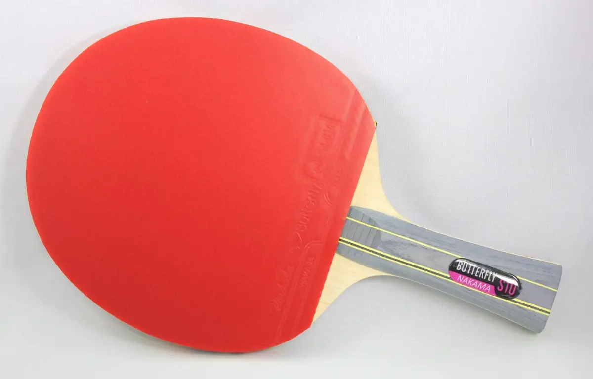 Butterfly Nakama S-10 Table Tennis Racket – ITTF Approved Ping Pong Paddle with Wakaba Rubber & 2 Balls - view 2