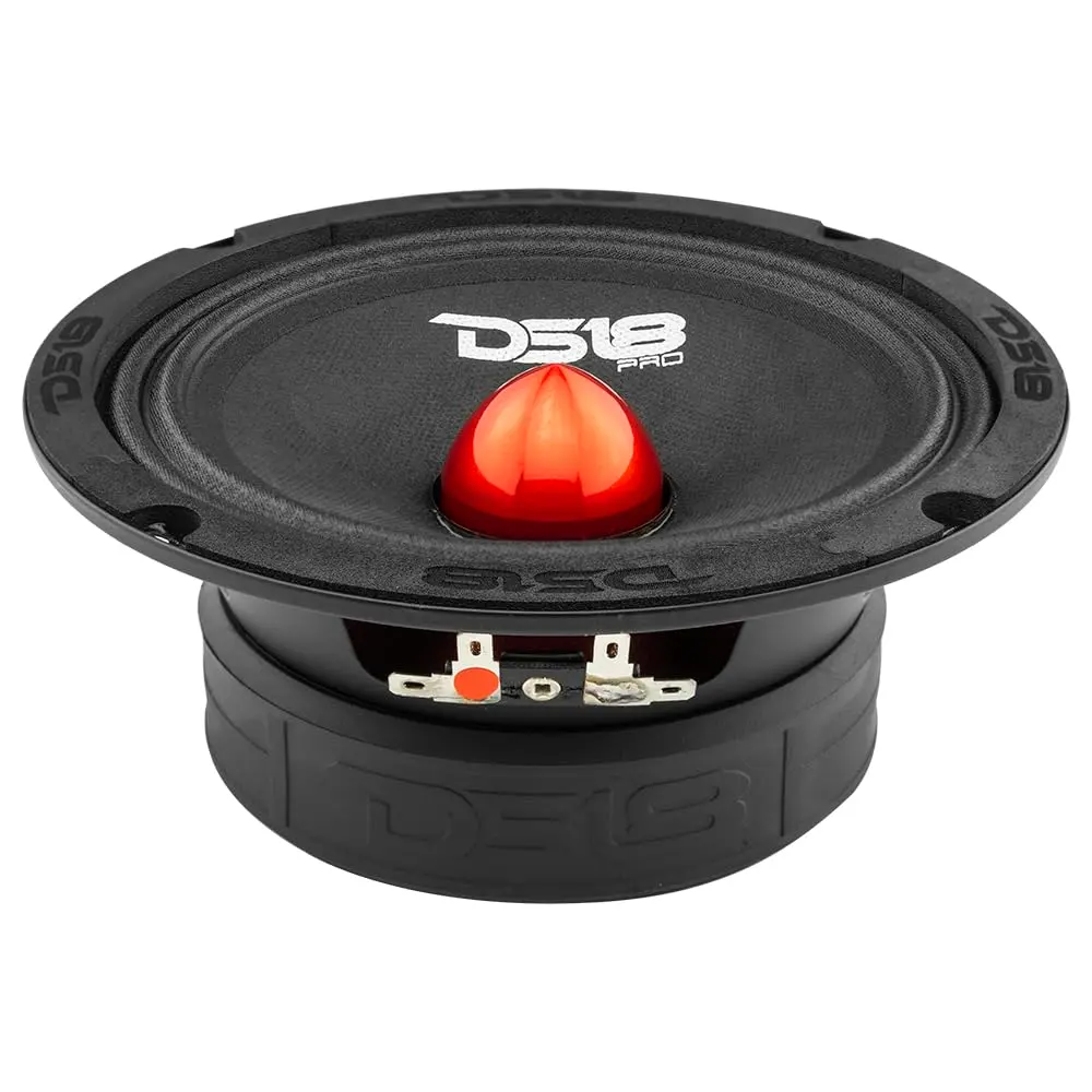 DS18 PRO-GM6B 6.5" Midrange Loudspeaker | 480W Max, 140W RMS, 8 Ohms, Red Aluminum Bullet - view 6