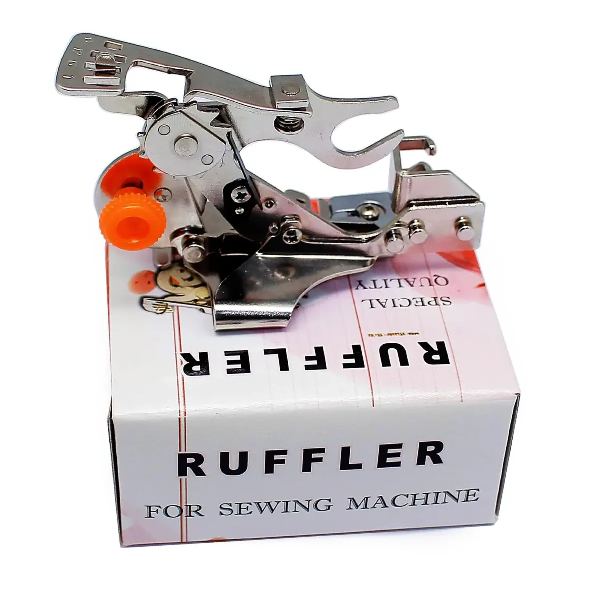 FQTANJU Ruffler Sewing Machine Presser Foot #55705 | Fits All Low Shank Machines - view 3