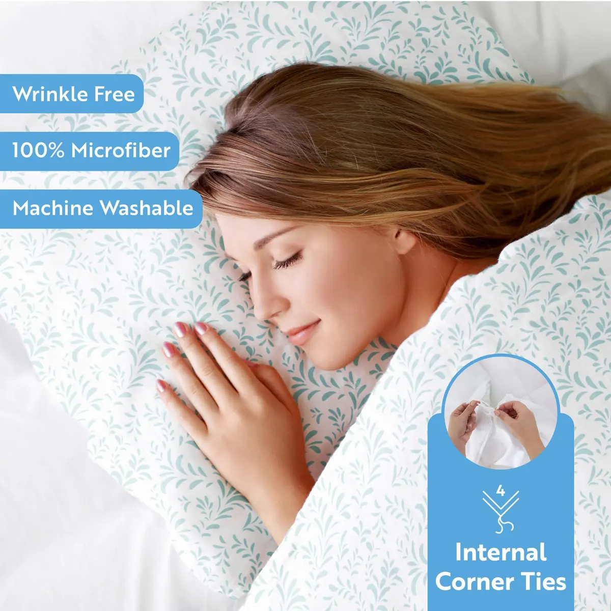 Linen Market Duvet Cover King Size | Hotel-Like Comfort & Microfiber Softness for Dreamy Bedrooms - view 3