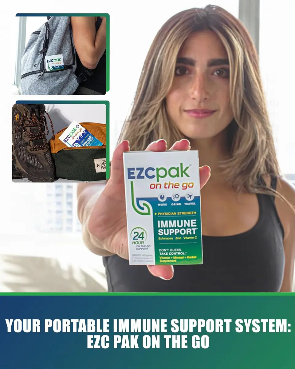 EZC Pak On The Go Immune System Booster with Echinacea, Vitamin C, Zinc | Travel-Friendly, Physician Formulated, Vegetarian - view 7