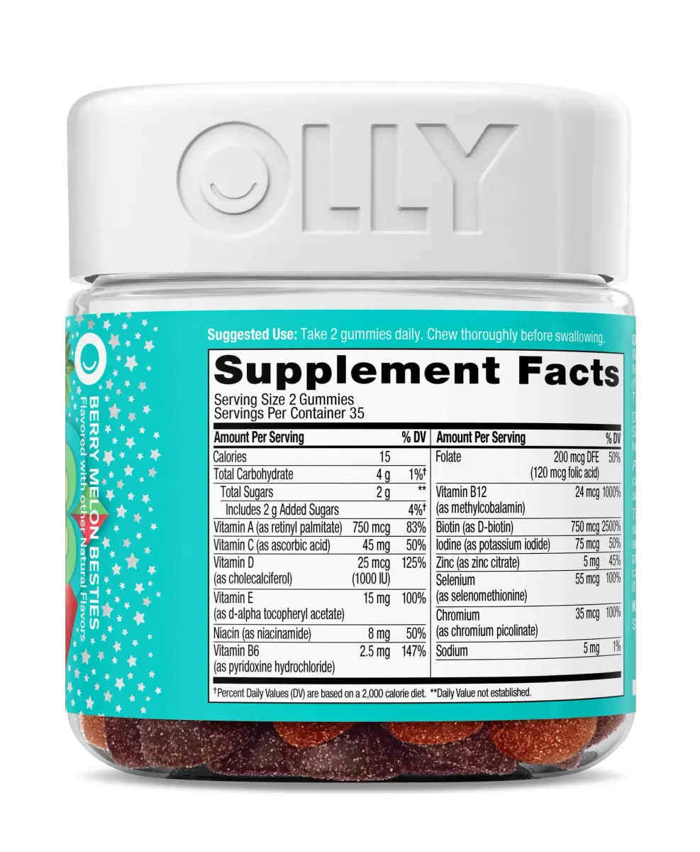 OLLY Teen Girl Multi Gummy Vitamins | 70 Count (35 Day Supply) - view 8