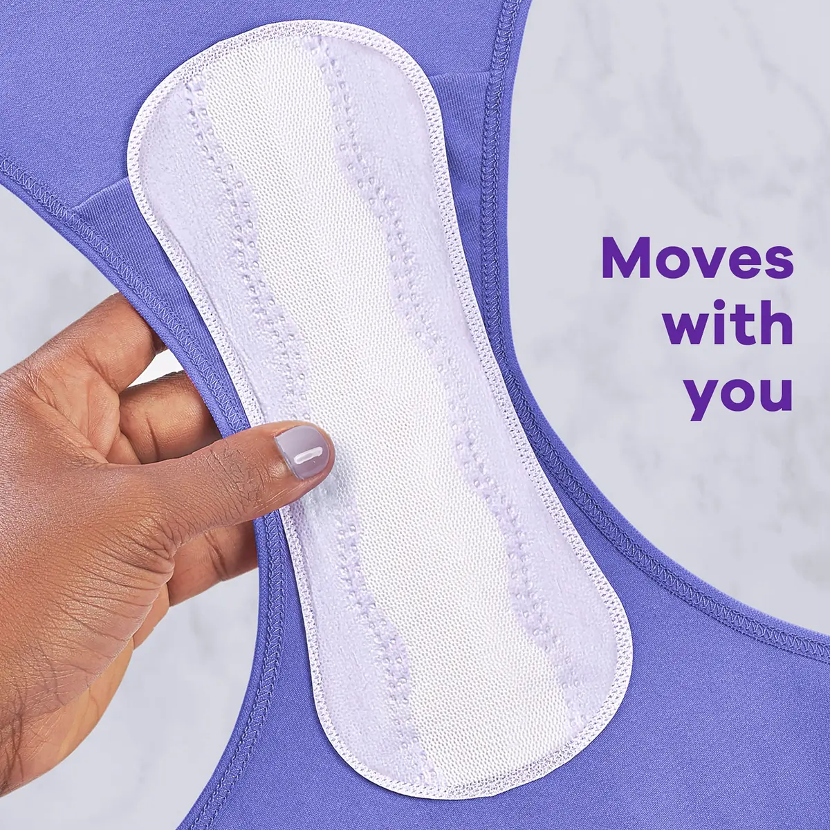 Always Panty Liners for Women Anti-Bunch Xtra Protection Daily Liners, Long, Unscented, 136 Count | Reliable Light Flow & Discharge - view 3