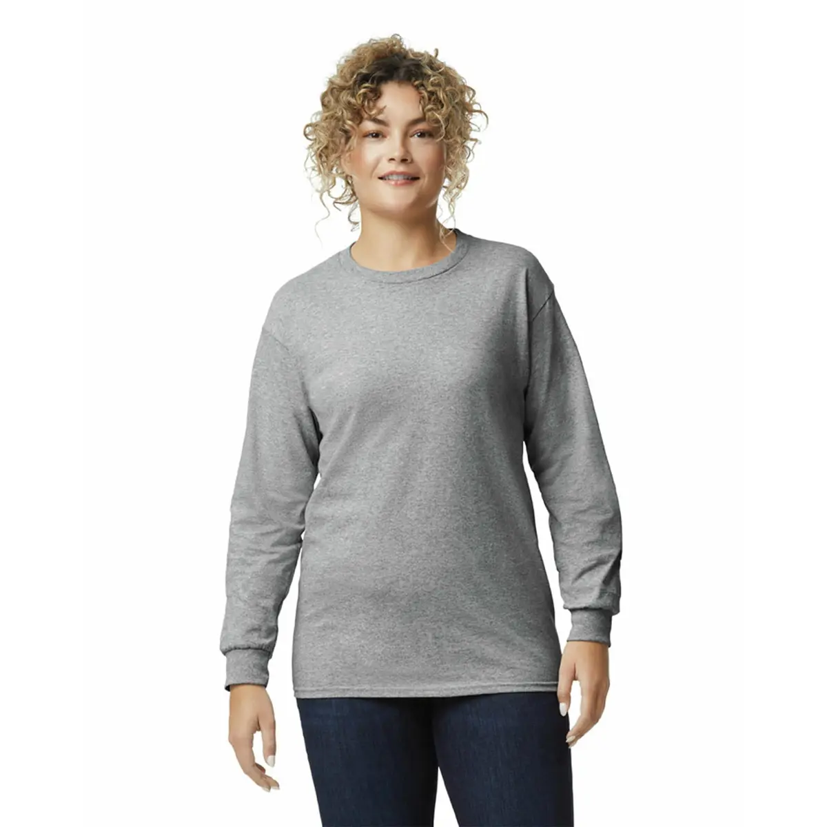 Gildan Men's Ultra Cotton Long Sleeve T-Shirt 5X-Large | Heavyweight Classic Fit for Daily Wear - view 2