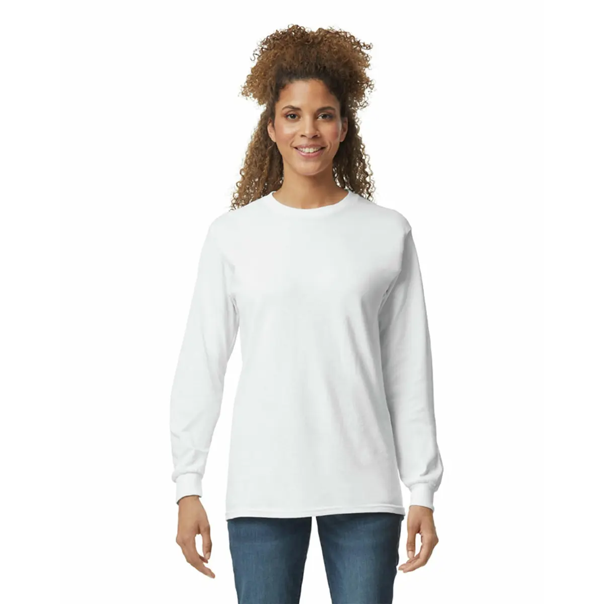 Gildan Ultra Cotton Long Sleeve T-Shirt X-Large | Classic Heavyweight Cotton for Daily Wear - view 2