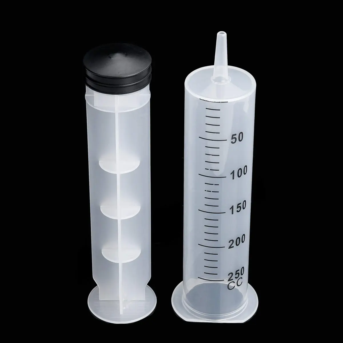 A AKRAF 250ml Extra Large Plastic Syringe | Industrial Use & Lab Experiments - view 4