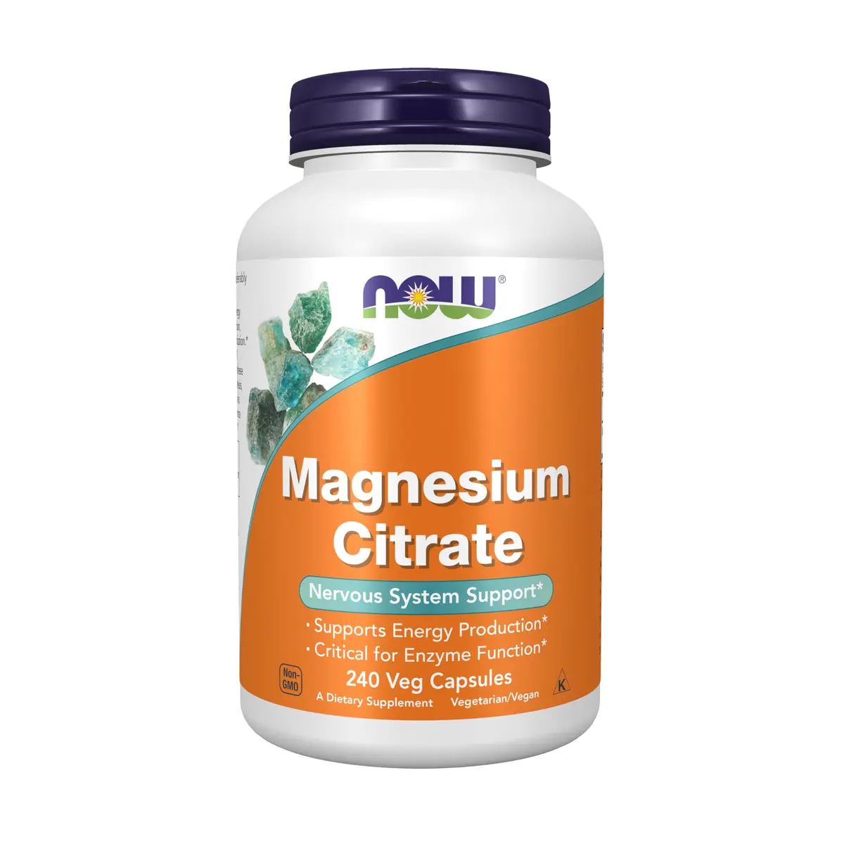 Now Supplements Magnesium Citrate 240 Veg Caps | Supports Energy & Enzyme Function in India - main product image