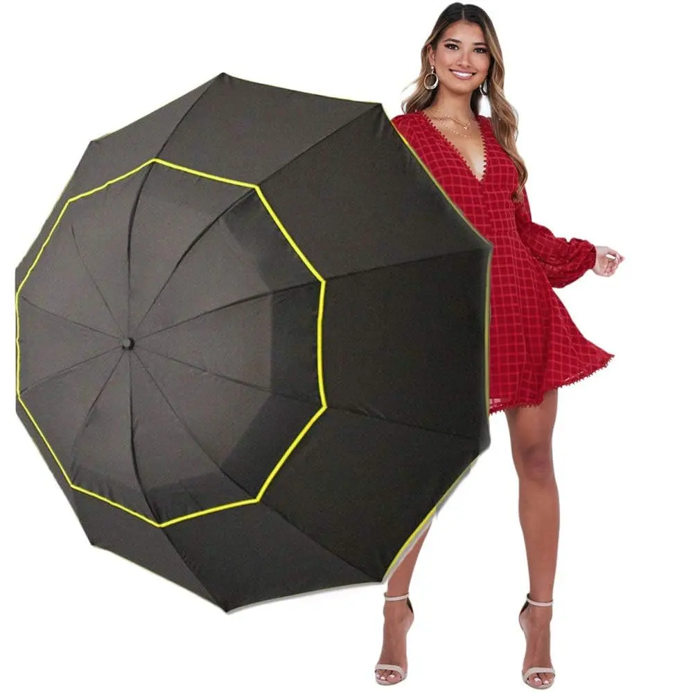 Kalolary UPF 50+ UV Protection Compact Golf Umbrella 62 Inch Windproof Waterproof - main product image