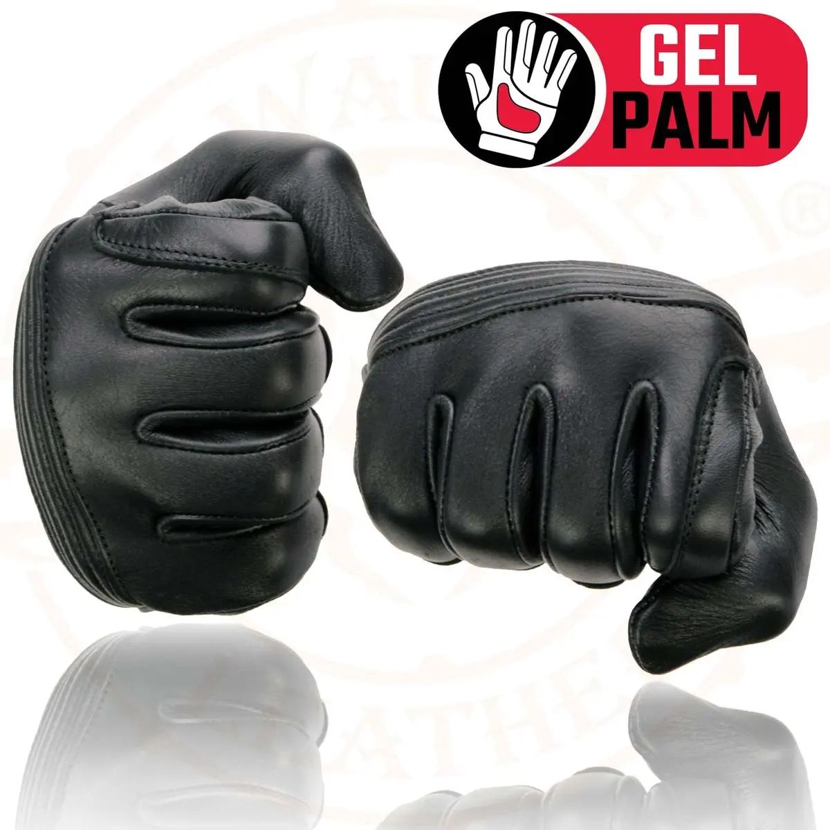Milwaukee Leather MG7735-S | Premium Motorcycle Riding Gloves for Men & Women, Black, Small - view 2